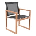 thumbnail image 1 of Meridian Furniture Tulum Black Water Resisting Outdoor Dining Arm Chair, 1 of 8