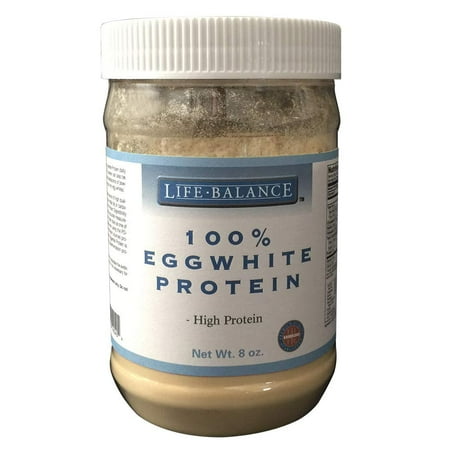 Balanced Protein - NOW Foods Life Balance, Pure Eggwhite Protein Powder, 8 Ounce