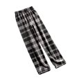 thumbnail image 5 of Fiaer Womens Pajamas Pants Plaid Plus Size Comfort Sleepwear Trousers High Waisted Casual Trendy Pjs Joggers Grey1 XL, 5 of 6