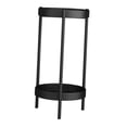 thumbnail image 3 of Soporte para plantas, estante para plantas, doble nivel, ahorro de espacio, decoración de acero al carbono, soporte para macetas, soporte para flores Negro, 3 of 8