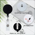 thumbnail image 3 of 25pcs Porte-Badge ID Rétractable Bobines de Badge avec des Porte-Badge de Clip Alligator Pivotant, 3 of 9