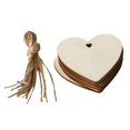 thumbnail image 4 of 2x10pcs árbol De Navidad Sin Artesanía De Madera Natural Ornamento Corazón 80x80mm SM SunniMix adornos artesanales de madera, 4 of 8