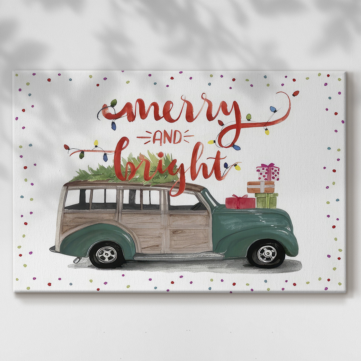 Christmas Cars Collection A- Gallery Wrapped Canvas