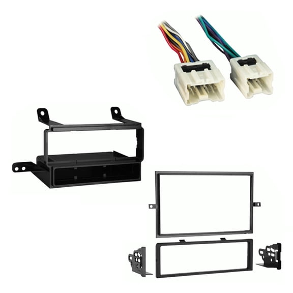 Fits Nissan Frontier XE/S/SV/SE 2013 w/o Options Metra DIN Dash Kit with Harmony Radio Harness