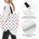 thumbnail image 3 of Fotbe Red Blue Polka Dots Bolsa Tote Estética de Lona con Estampado para Mujer - Bolsa Reutilizable de Hombro Casual para Vacaciones, Compras, Trabajo y Gimnasio, 3 of 8