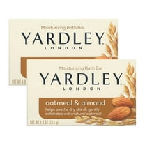 Yardley London Moisturizing Bath Bar Oatmeal & Almond 4.0 Oz. Pack of 2