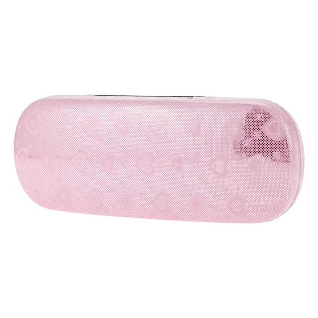 Estuche para gafas con patrón de amor Unique Bargains 6.38"x2.44"x1.46" Rosa