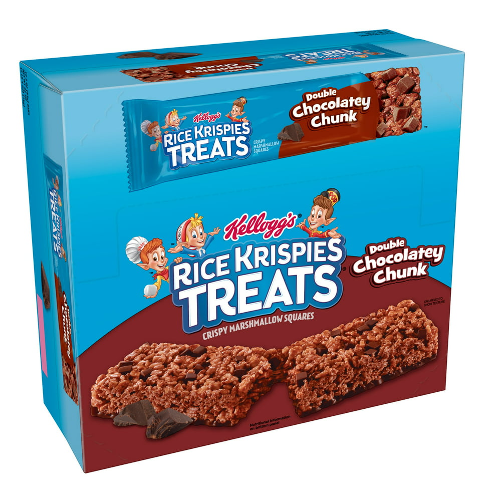 Kellogg's Rice Krispies Treats Double Chocolatey Chunk Crispy ...