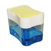 Elite BUDDY Dish Soap Dispenser and Sponge Caddy, Includes Made in USA Non-Scratch Sponge, Kitchen Sink Countertop, White