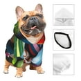 thumbnail image 3 of Honeii Easter Egg Print Small Dog Hoodies Pet Hooded Sweatshirts Fall Winter Puppy Cat Sweaters Warm Clothes for Small Dogs Outfits Costume-Large, 3 of 7