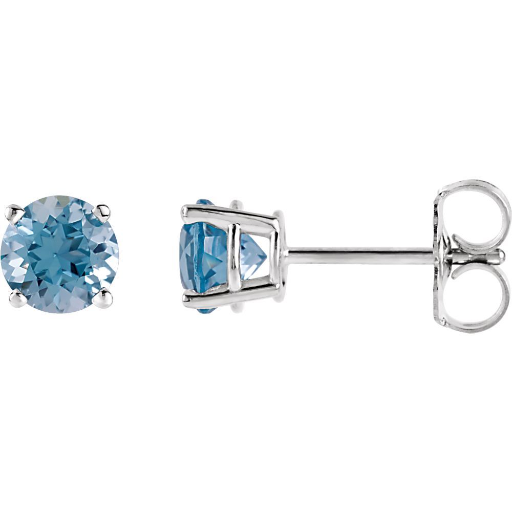 Men's aquamarine earrings Clearance