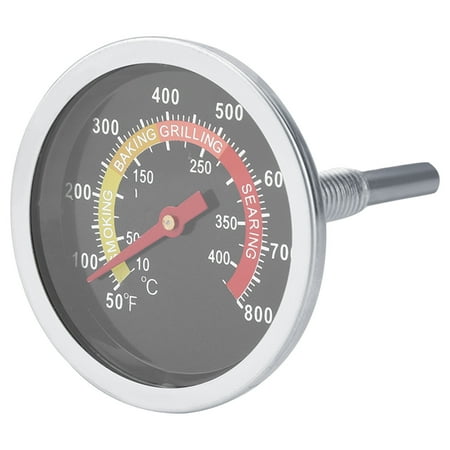

Agatige Stainless BBQ Thermometer 50~800℉ Stainless Steel BBQ Thermometer Temperature Gauge For Barbecue Cooking BBQ Temperature Gauge