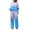 Sky Blue, variant on ChaoHeng Womens 2 Piece Outfits Sweater Sets Long Sleeve Knit Tops Wide Leg Pants Lounge,Womens Long Sleeve Blouse Long Pants Elastic Waist Loungewear Sets,Army Green,S