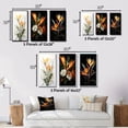 thumbnail image 4 of Designart "Paradise of the Birds of Paradise III" Floral & Botanical Framed Wall Art Set Of 3 - Orange Birds Of Paradise Frame Canvas Set For Living Room Decor, 4 of 7