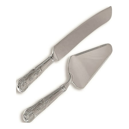 Silver-Plated Wedding Knife And Cake Server Set Designer Jewelry by Sweet (Best Wedding Cake Designers In The World)