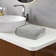 thumbnail image 5 of Juego de toallas de lino suave, muy absorbentes, textura lujosa, para adultos, para baño, mezcla de algodón premium, suaves con la piel, esenciales para el día a día. Blahzhy, 5 of 8