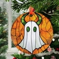 thumbnail image 2 of Ornament Window Hanging - Halloween Decoration Fantasy Green Horned Ghost Suncatcher for Door Garden Spooky Sun Catchers Gothic Decor Horror Gifts for Women Men Friend Boy 2025,, 2 of 5