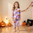 thumbnail image 2 of Gerichy Halloween Boys Girls 2 Peice Pajamas Sets Hallowmas Graphic Long Sleeve Sleepwear Tops Pants Pjs Set for Kids Cozy Loungewear Homewear 2T-9T, 2 of 7