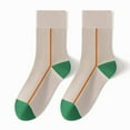 thumbnail image 2 of Kmdttou Women's Long Socks Comfortable Fashion Trend All-Match Socks Casual Soft Lightweight Quarter Socks, 2 of 3