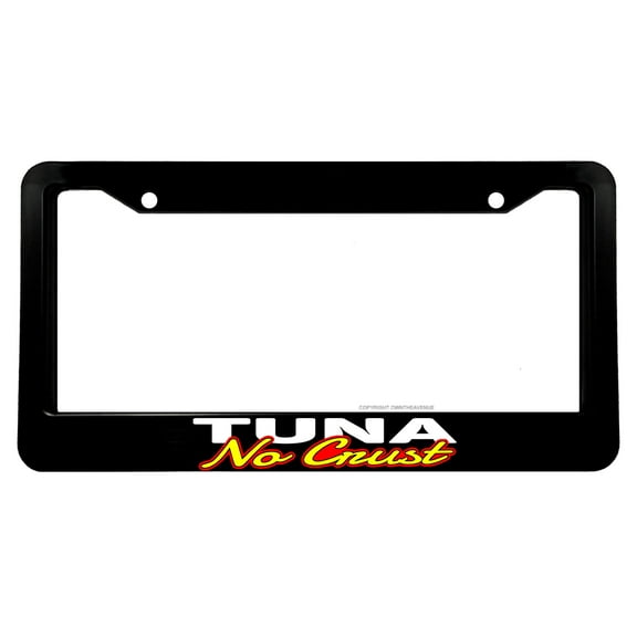Tuna No Crust JDM Racing Drifting V01 Vintage Style License Plate Frame