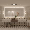 thumbnail image 4 of GODCHAR 84"x40" LED Bathroom Mirror, 24V Pro Backlit & Frontlit Vanity Mirror, UL Certified Anti-Fog Dimmable, 4 of 15