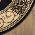 thumbnail image 3 of Superior Classic Elegant Floral Medallion Power-Loomed Indoor Area Rug, Midnight Blue, 5' x 5' Square, 3 of 5