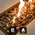 thumbnail image 3 of ReeQuo 60" Outdoor Propane Fire Pit Table for Patio, Rectangular Firepit with Lid, Rain Cover & Lava Rocks, 3 of 8