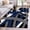 Blue, variant on Navy Blue Black Geometric 2'x3' Washable Rug, Modern Art Abstract Grey Line Non-Slip Soft Doormat Area Rugs for Entrance Bathroom Bedsides, Carpet for Kitchen Bedroom, Entryway Floor Mat