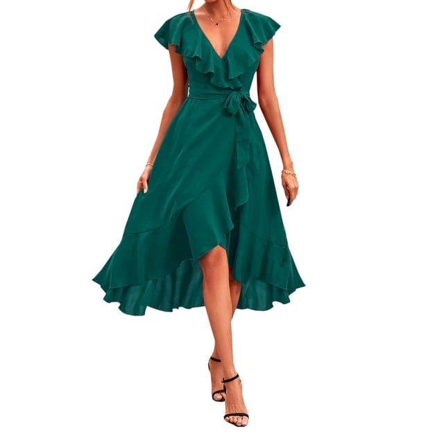 Vestido Casual Corto Dama Elegante Sexi Envolvente Bohemio Dara Baby Vest095