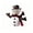S, variant on Roiihwy Pet Festive Snow Figure Outfit, White Furry Rounded Shape Costume for Cats and Small Dogs, Chest 11.8in, Neck 11in