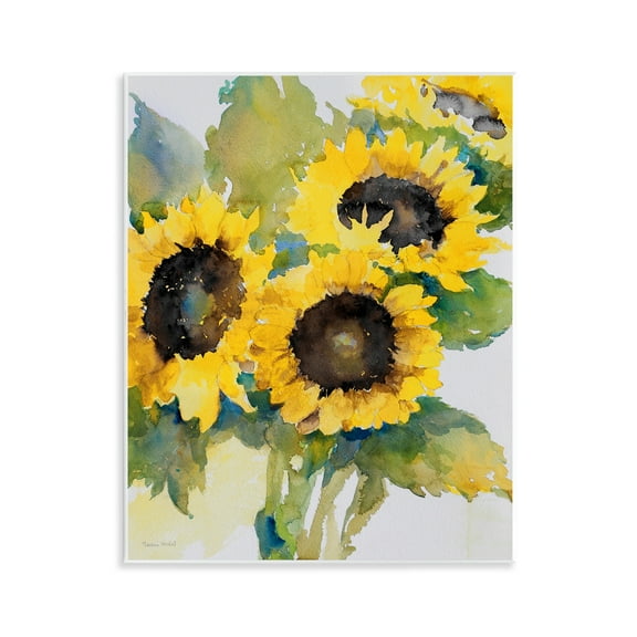 Stupell Industries Blooming Sunflower Bundle Botanical & Floral Painting Unframed Art Print Wall Art, 11 x 14