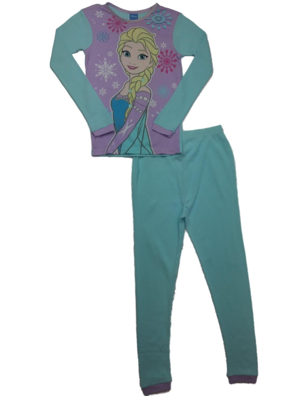 Disney Frozen Disney Girls Blue & Purple Frozen Elsa Long Johns