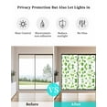 thumbnail image 4 of Window Privacy Film Summer Plants Stained Glass Window Film Decorative Sun Block Window Cover Botanical Watercolor Garden Plants Window Clings Static Adhesive Sticker for Bathroom 19.6"x39.3", 4 of 7