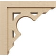 thumbnail image 3 of 6"W x 24"D x 24"H Thin Sheridan Rough Cedar Woodgrain TimberThane Corbel, Primed Tan, 3 of 6