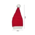 thumbnail image 3 of Christmas Hat Red Polyester Adult Teenagers Children Sizes Warm Elastic For Holiday Christmas Party Outdoor Decor Gift, 3 of 7