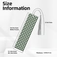 thumbnail image 3 of Kdxio Green White Christmas Tree Lumberjack Plaid Print Metal Tassel Bookmarks,Perfect Gift for Art Lovers and Bookworms Metal Bookmarks for Women, 3 of 8