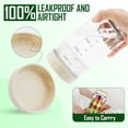 thumbnail image 3 of Lumikrypt 4 Pack Glass Salad Jars with Lids Meal Prep, 32oz Mason Jars, Two Small Built-in Boxes with Wet/Dry Separation for Salad Dressing and Dry Ingredients,Leakproof Lunch Container, 3 of 7