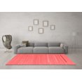 thumbnail image 3 of Ahgly Company Indoor Rectangle Abstract Red Contemporary Area Rugs, 7' x 10', 3 of 4