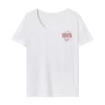 thumbnail image 1 of Camiseta para mujer disfraz suave señoras clásico moderno ligero básico camiseta XL, 1 of 7