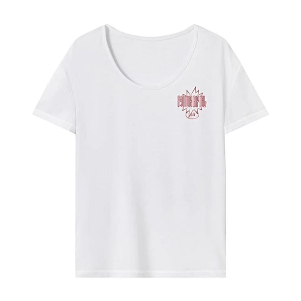 Camiseta de mujer Tops de verano Camiseta de manga corta transpirable para mochilero de vacaciones XL