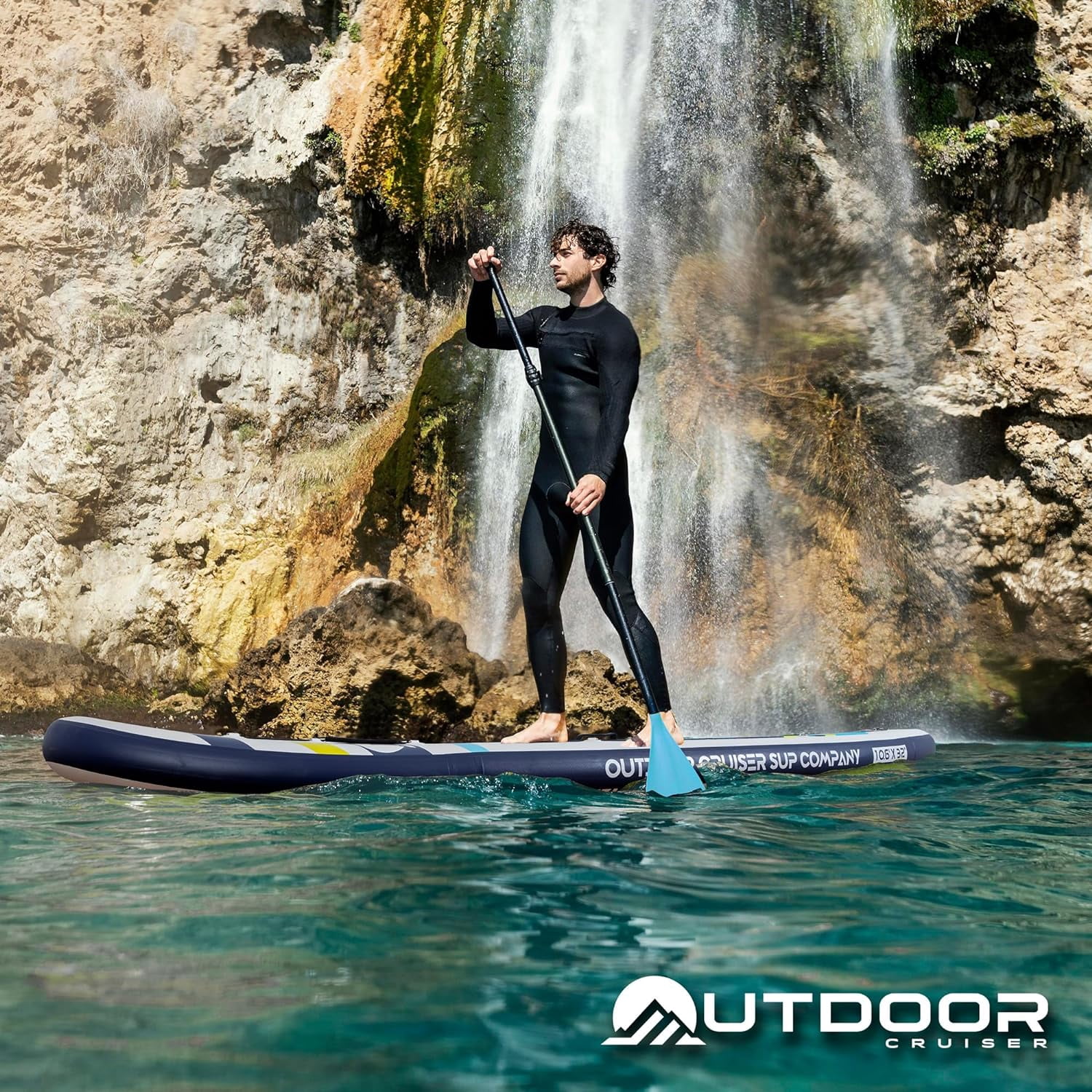 Outdoor Crusier Inflatable Stand Up Paddle Board, Ultra Portable & Lightweight, Wide Stable Non-Slip Design, Complete SUP Accessories, High-Quality Drop-Stitch Material