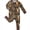 Brown Forest Elk, variant on Bamboo Viscose Baby Convertible Footie Pajamas, Sleep and Play Footed Zipper Sleeper for Baby Boys - Forest Elk