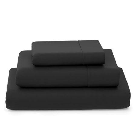 Cosy House Collection Luxury Bamboo Sheets - Blend Of Rayon Derived From Bamboo - Cooling & Breathable, Silky Soft, 16-Inch Deep Pockets - 3-Piece Bedding Set - Twin Xl, Black