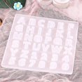 thumbnail image 3 of Bet Letter Number Cake Keychain Mould Fondant Silic Diy Mold, 3 of 5