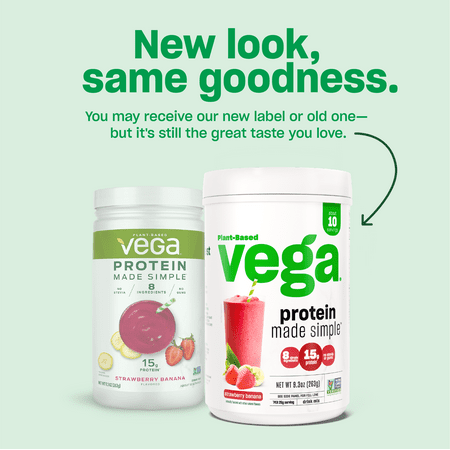 Vega Protein Made Simple Vegan Protein Powder US Caramel Toffee (9.1oz, 10 Servings)