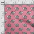 thumbnail image 1 of oneOone Cotton Flex Fabric Elephant Block Decor Fabric Printed BTY 40 Inch Wide, 1 of 4