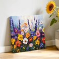 thumbnail image 3 of Canvas Wall Art Spring Florals Canvas Art Print Vintage Lavender Oil Painting Floral Pictures Wall Decor for Living Room Bedroom Artwork Decorations Stretched Framed Ready to Hang 10"x10", 3 of 9
