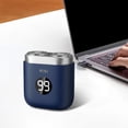 thumbnail image 1 of Pocket Shaver Travel Shaver de hombres inalámbricos Dry y Húmedo Húmedo Recortadora de barba facial para recortar la oficina de viajes de la oficina azul, 1 of 8