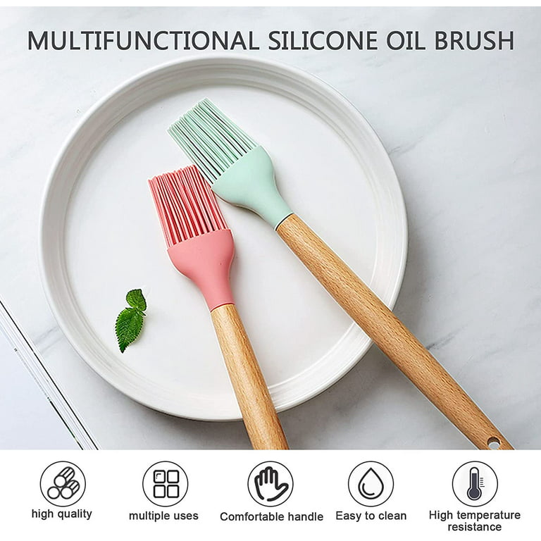 lulshou Home & kitchen,Silicone Oil Brush Household Seasoning Brush Split  Type Oil Brush Kitchen Food Oil Brush Barbecue Brush on Clearance