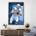 thumbnail image 6 of Sport Art, Motivational Canvas Art, Man Cave Art, Motivation Poster, Football Players Wall Art, Gym Printed Canvas, Canvas Wall Decor - Black Framed, 6 of 7